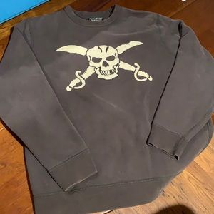 Lucky Pirate Skull Sweatshirt, sz: M